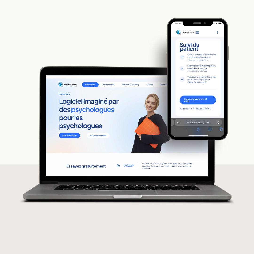 Projet Ma Gestion Psy : Site vitrine